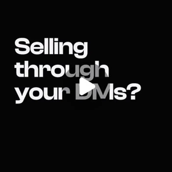 Instagram post: Still selling in your DMs?